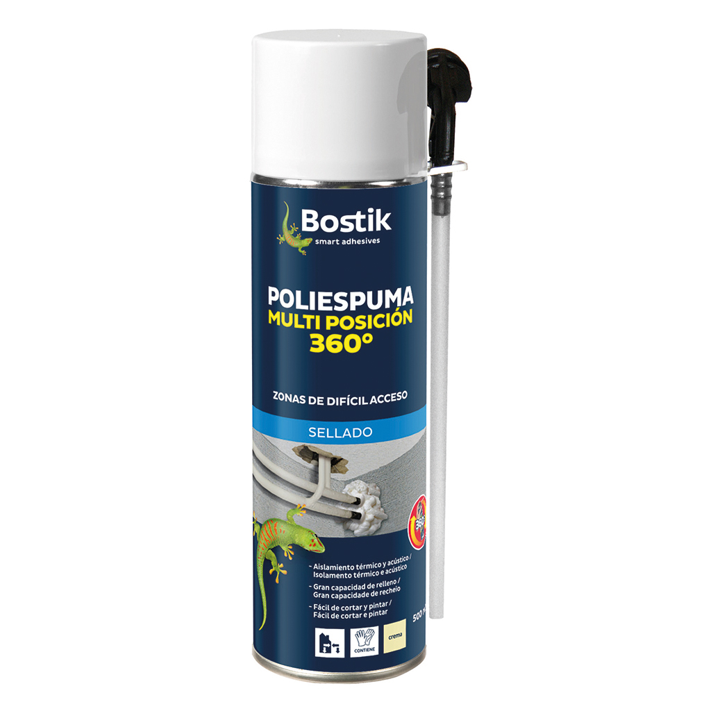 Poliespuma MULTIPOSICIÓN Bote 500 ml con Cánula Be