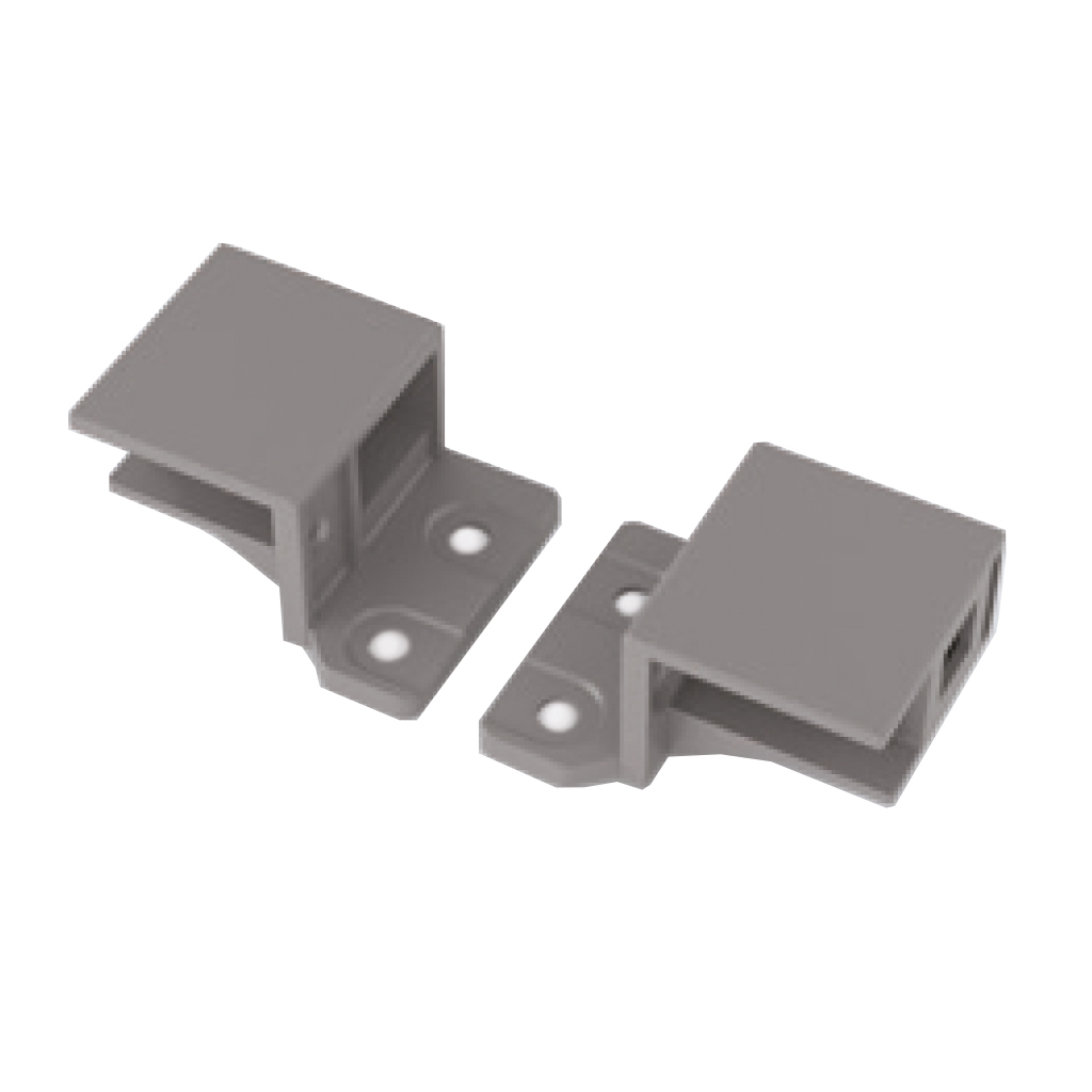 SET OF BRACKETS FOR RECTANGULAR RAILING FIXING ANTHRACITE