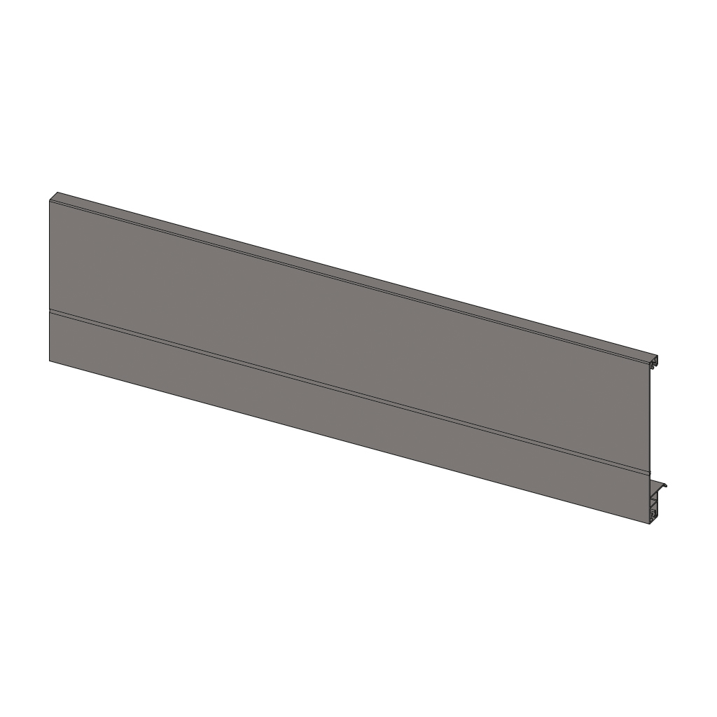 ALUMINIUM FRONT PANEL 132X1082 ANTHRACITE