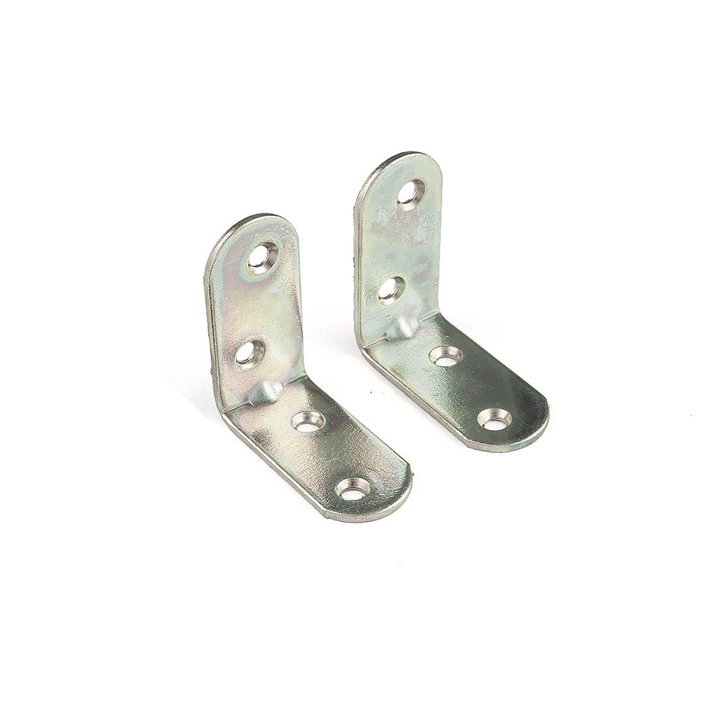 90 L ANGLE SHAPED BRACKET ROUND EDGE 20X20X18 ZINC PLATED