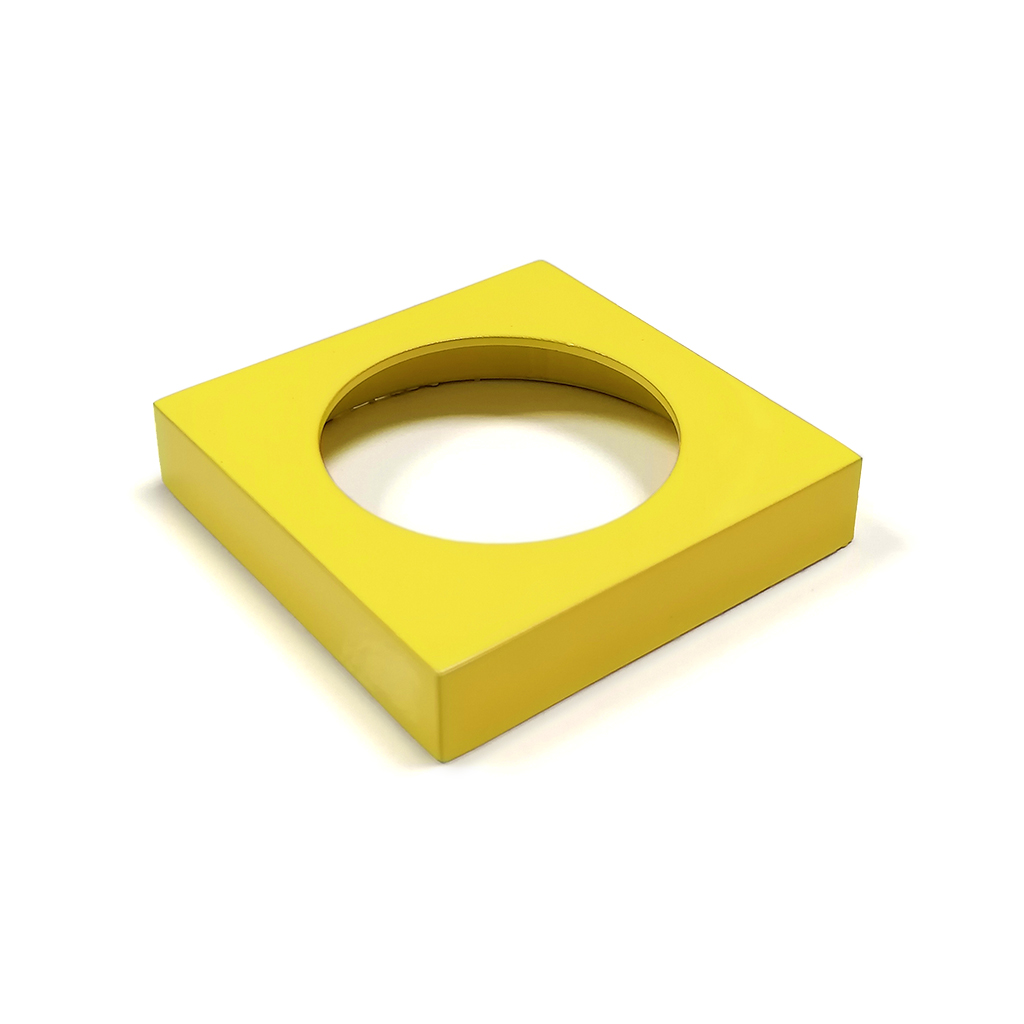 SET SQUARE ROSETTE WITHOUT RING YELLOW