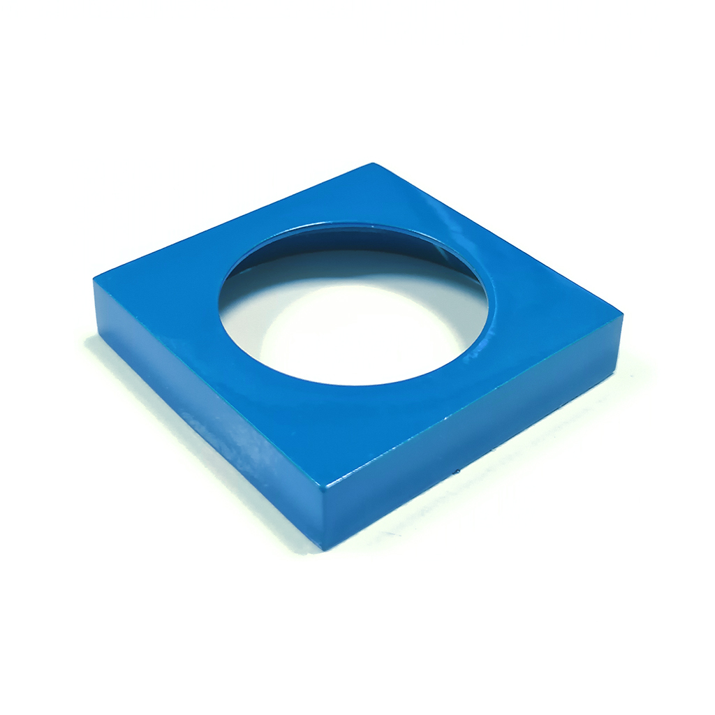 SET SQUARE ROSETTE WITHOUT RING BLUE