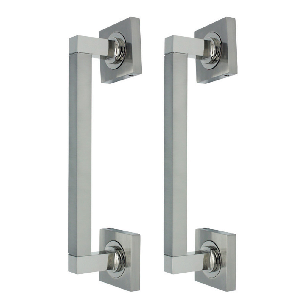 SET PULL HANDLE SQUARE ROSETTE AP05 SNNP