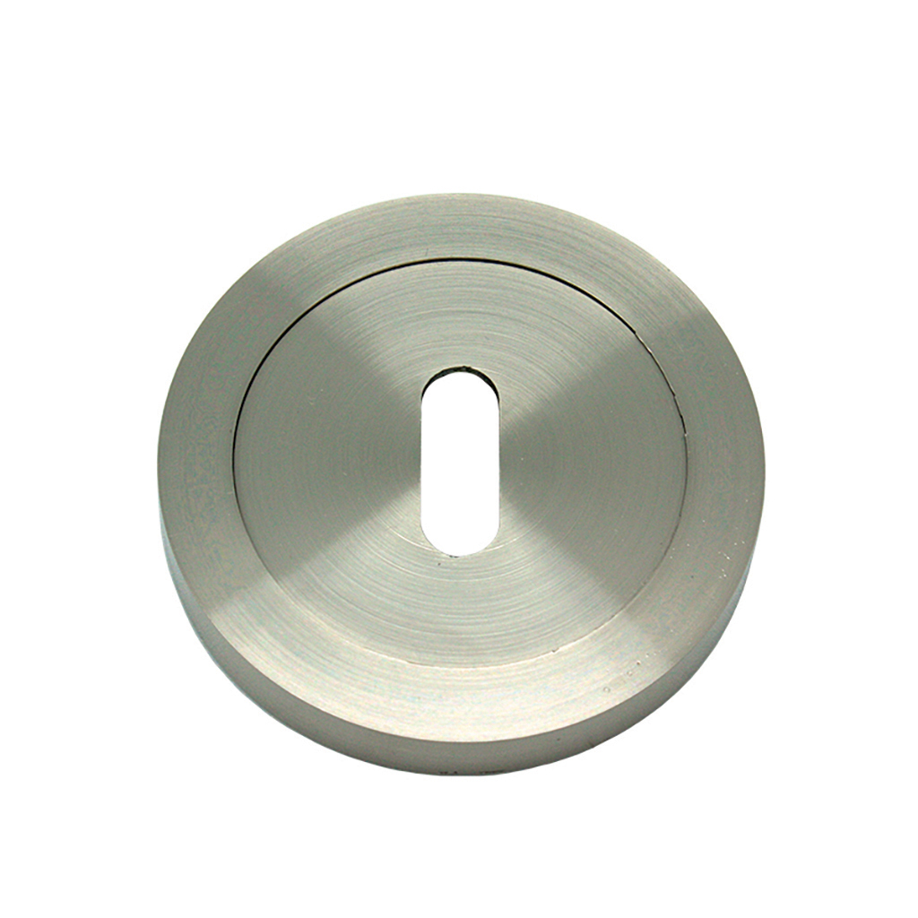 ROUND OVAL KEYHOLE Ø65mm NICKEL SATIN