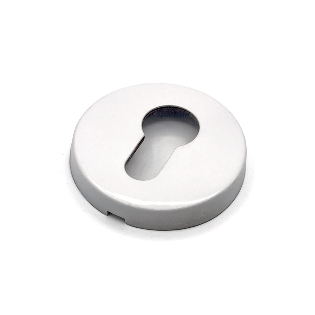 ROUND PEAR KEYHOLE D50 INOX WHITE