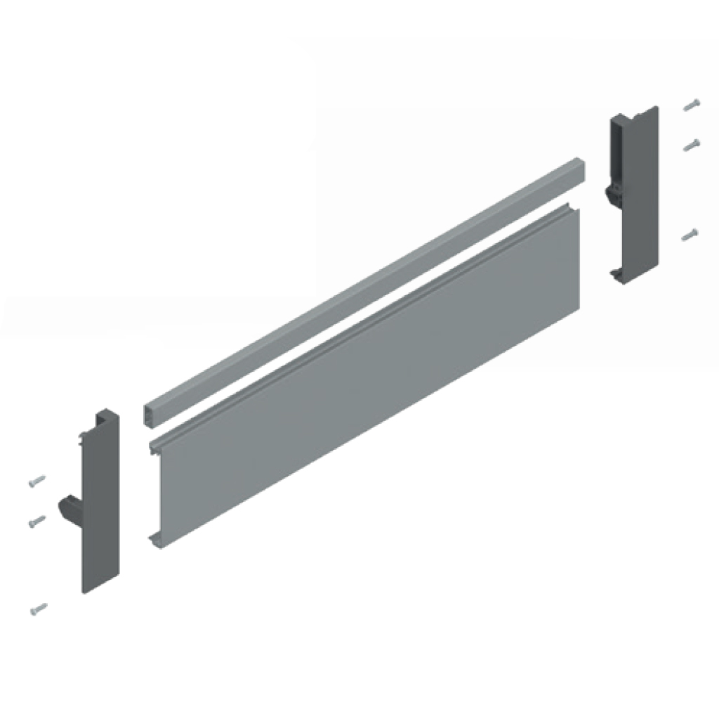 INNER DRAWER FRONT KIT H135MM L1200MM GREY