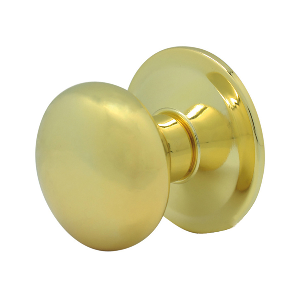 FLAT DOOR KNOB BRASS