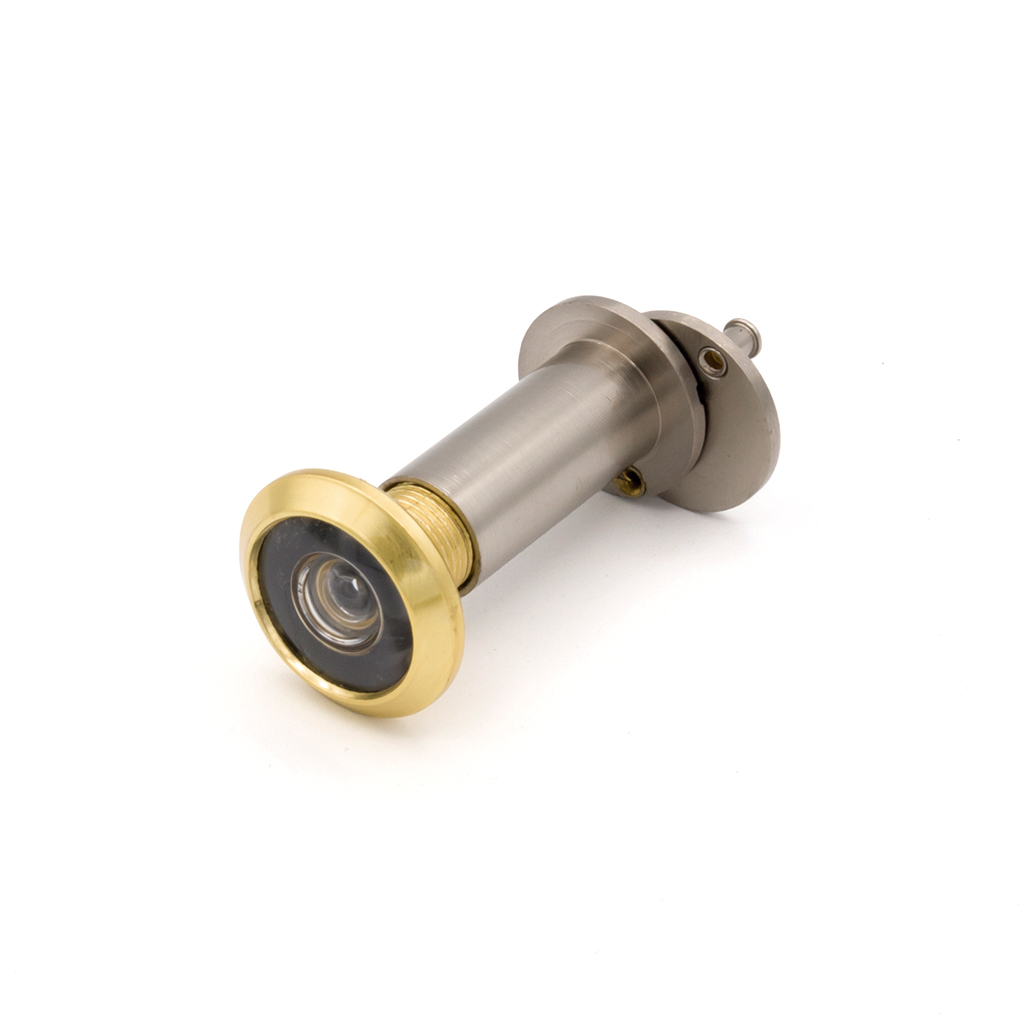 PEEPHOLE 35-60MM NICKEL INT/BRASS EXT.