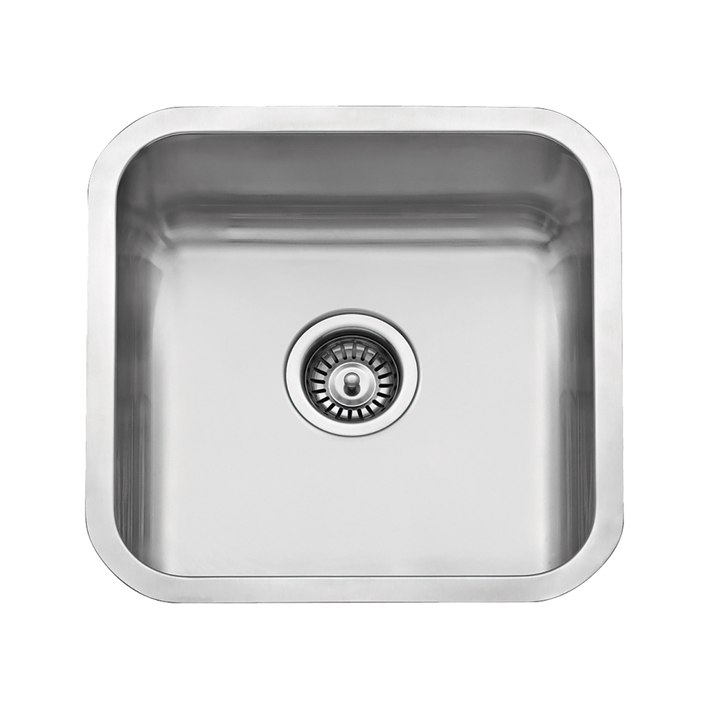 UNDERMOUNT SINK ROUND EDGE 450X450X150MM, STAINLESS