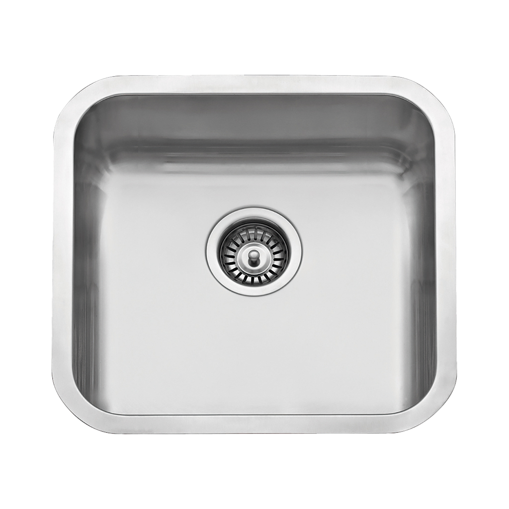 UNDERMOUNT SINK ROUND EDGE 450X500X200MM, STAINLESS