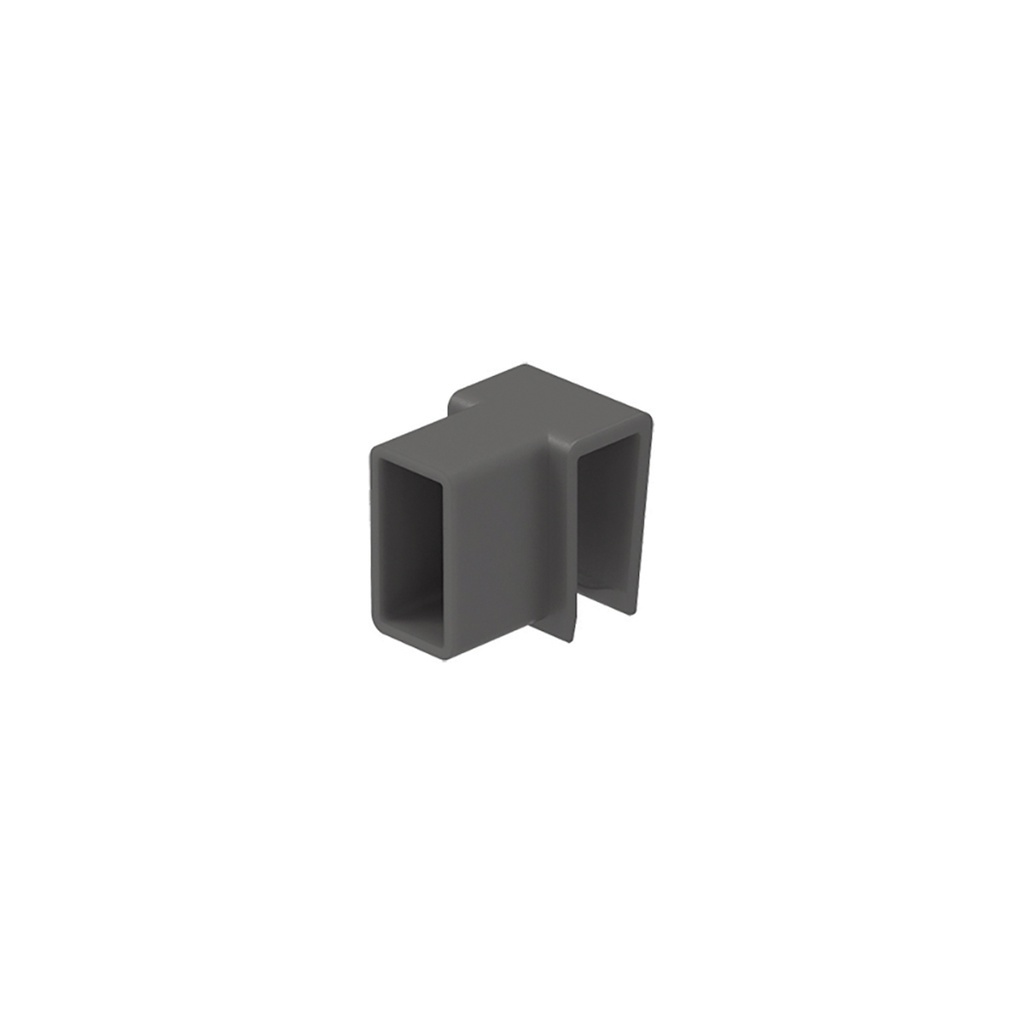 CONECTOR DE PLASTICO LATERAL, GRIS PIZARRA