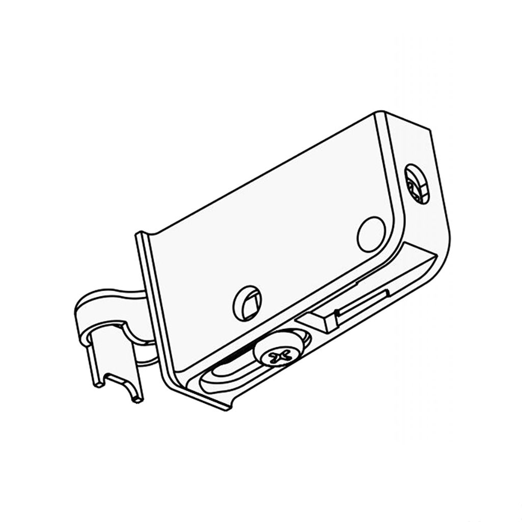 COLGADOR OCULTO SCARPI-5 M/TIRAFONDOS DCHA BLANCO