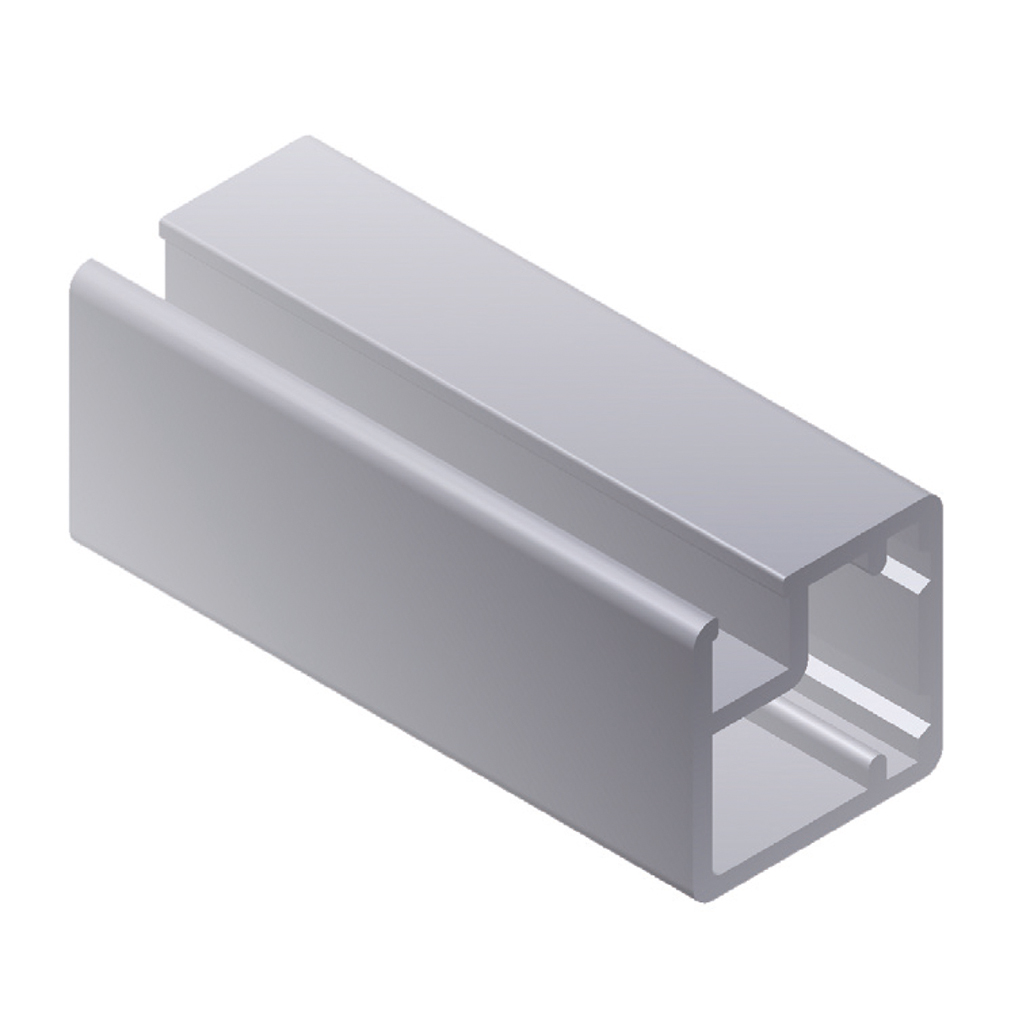 VITRINA 20X20, C/CRISTAL COLOR, 898X448 PLATA MATE, RADIO 1,5MM