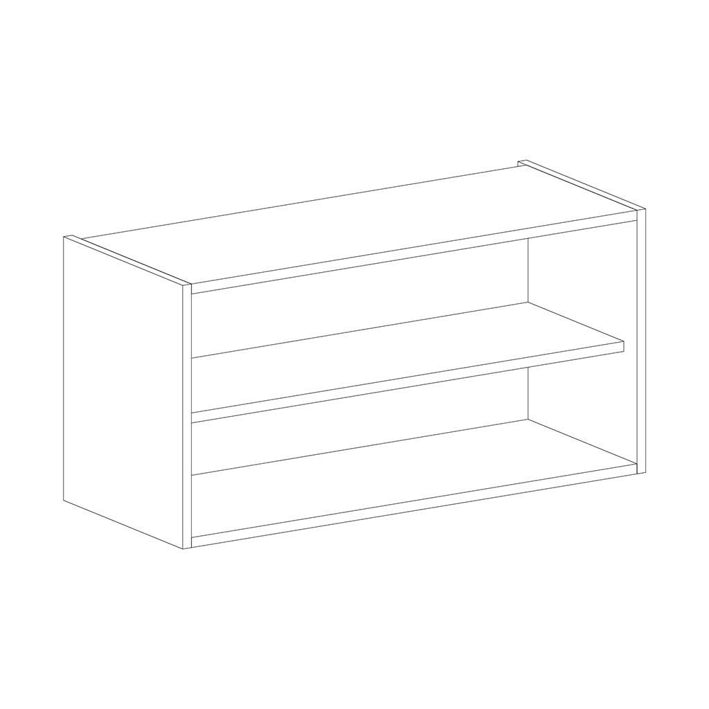WALL CABINET TRANSVERSAL 450X800 WHITE