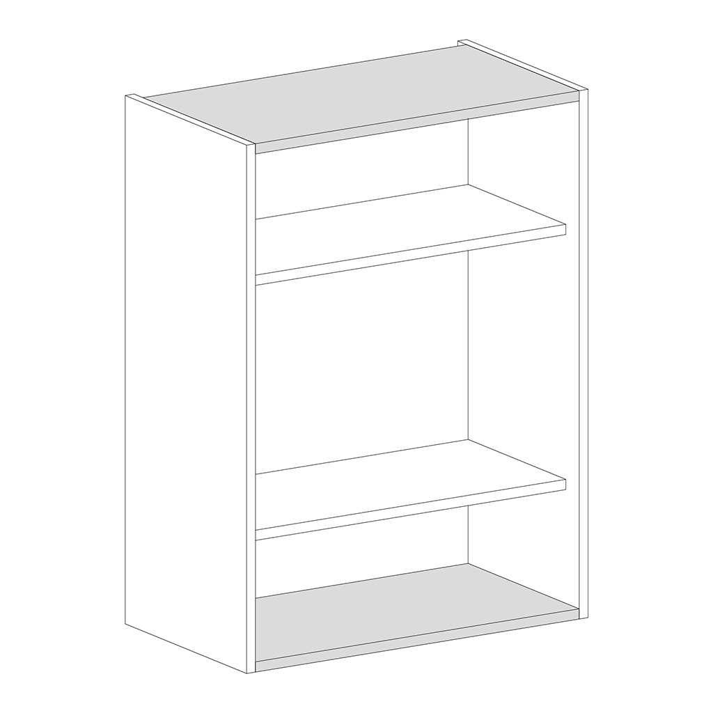 TOP-BOTTOM PANEL FOR WALL CABINET 700X329 ALUMINIUM