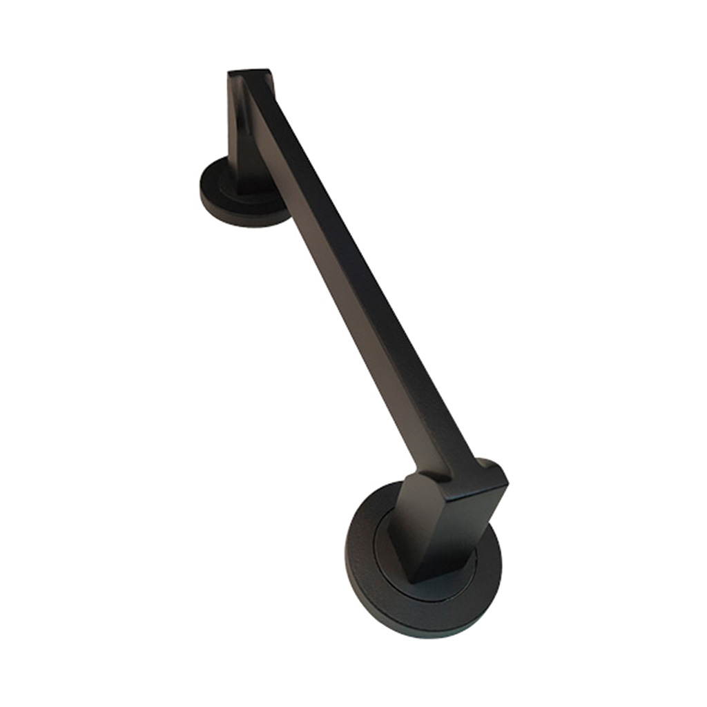 PULL HANDLE INOX ROUND ROSETTE 17330 BLACK