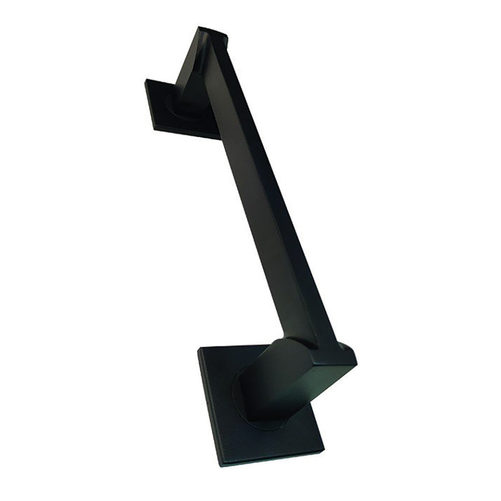 PULL HANDLE INOX SQUARE ROSETTE 17330 BLACK