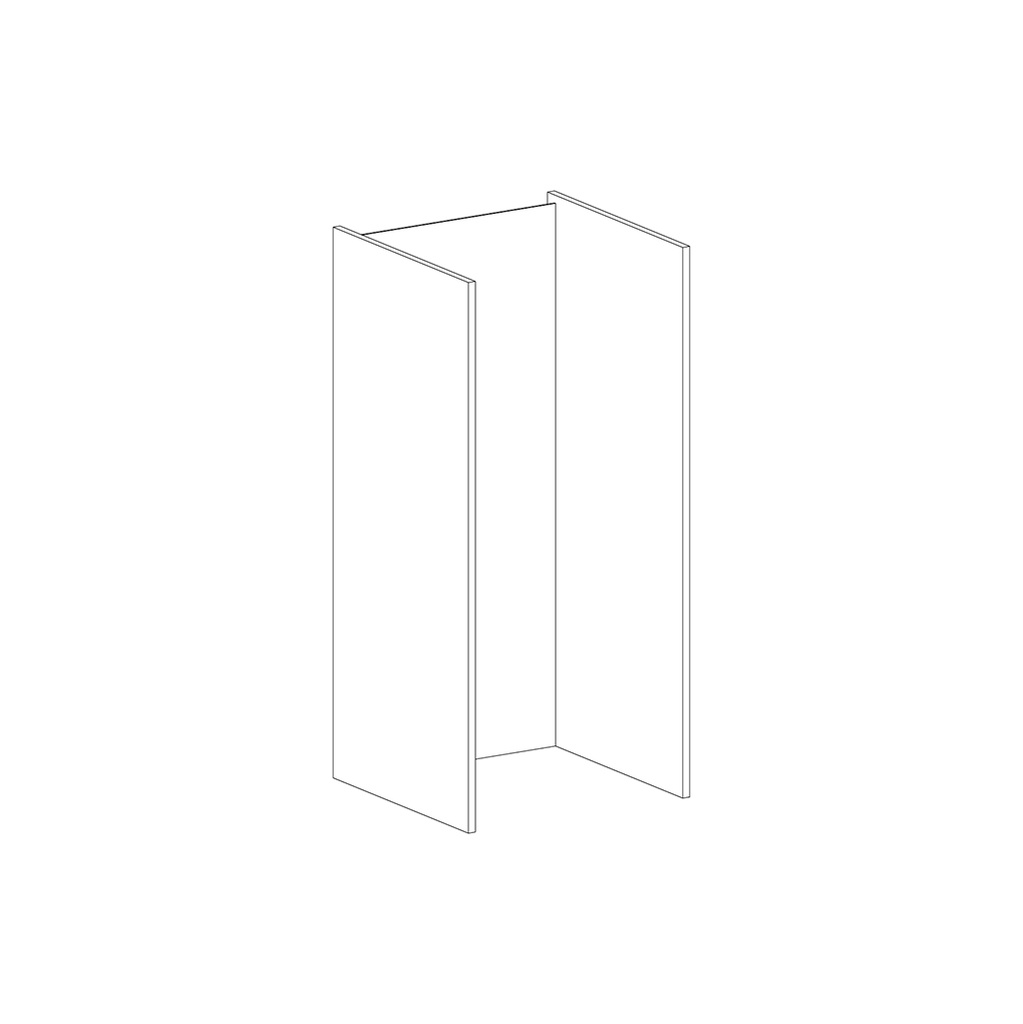 SIDES SET FOR SEMICOLUMN CABINET 1300X600 WHITE