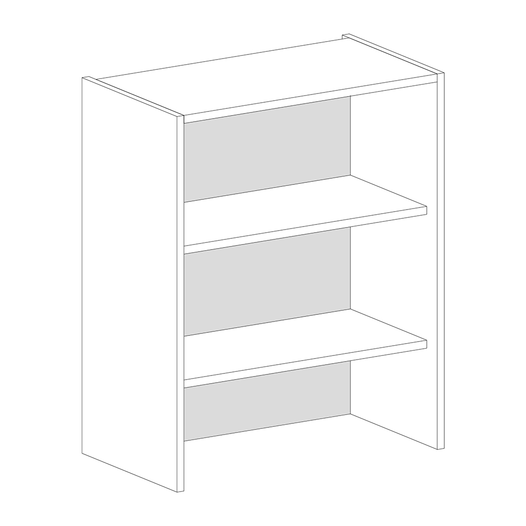 BACK PANEL MDF 5mm FOR WALL CABINET PULL-OUT HOOD 550X600 ALUMINIUM