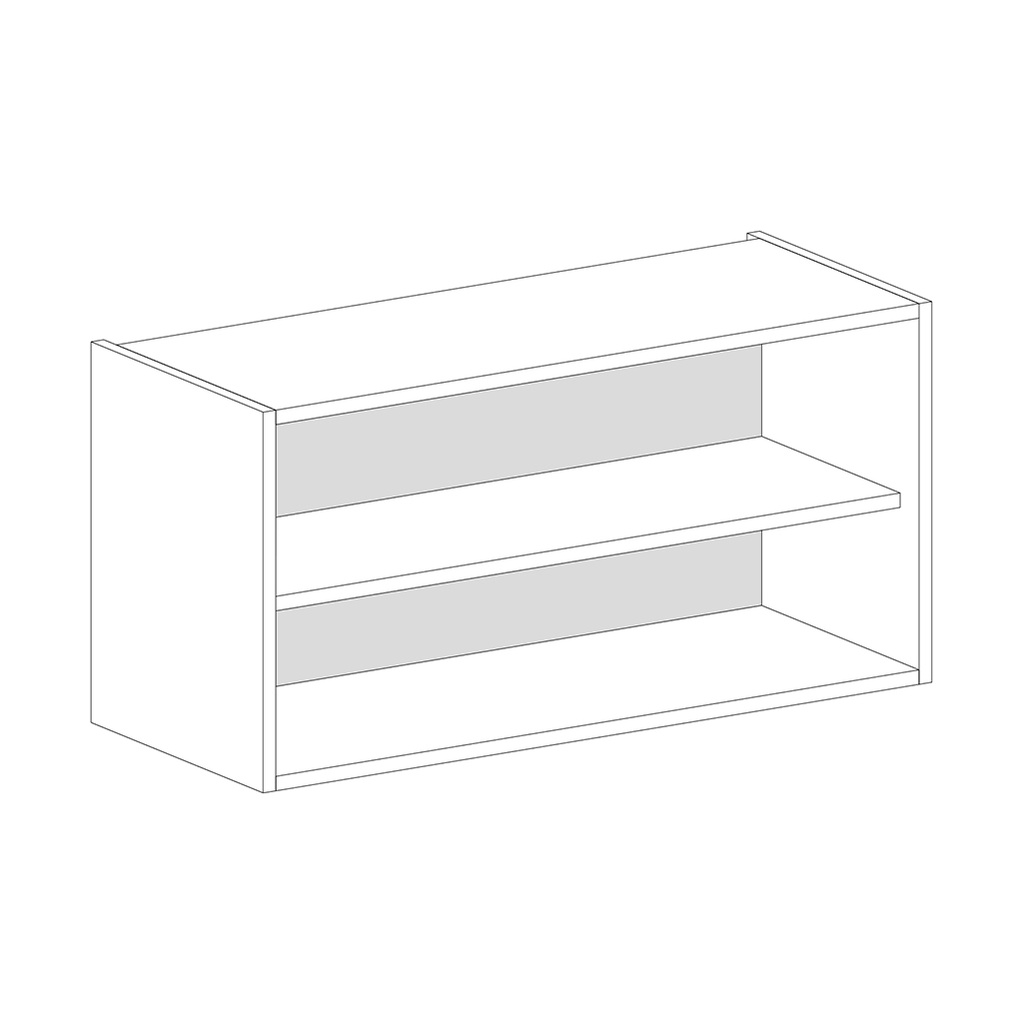 BACK PANEL MDF 5mm FOR WALL CABINET TRANSVERSAL 1000X350 WHITE