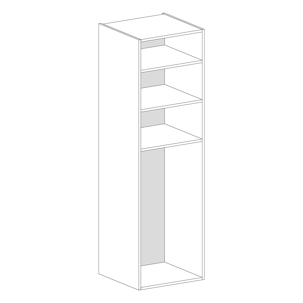 BACK PANEL MDF 5mm FOR COLUMN CABINET 600X2000 ALUMINIUM