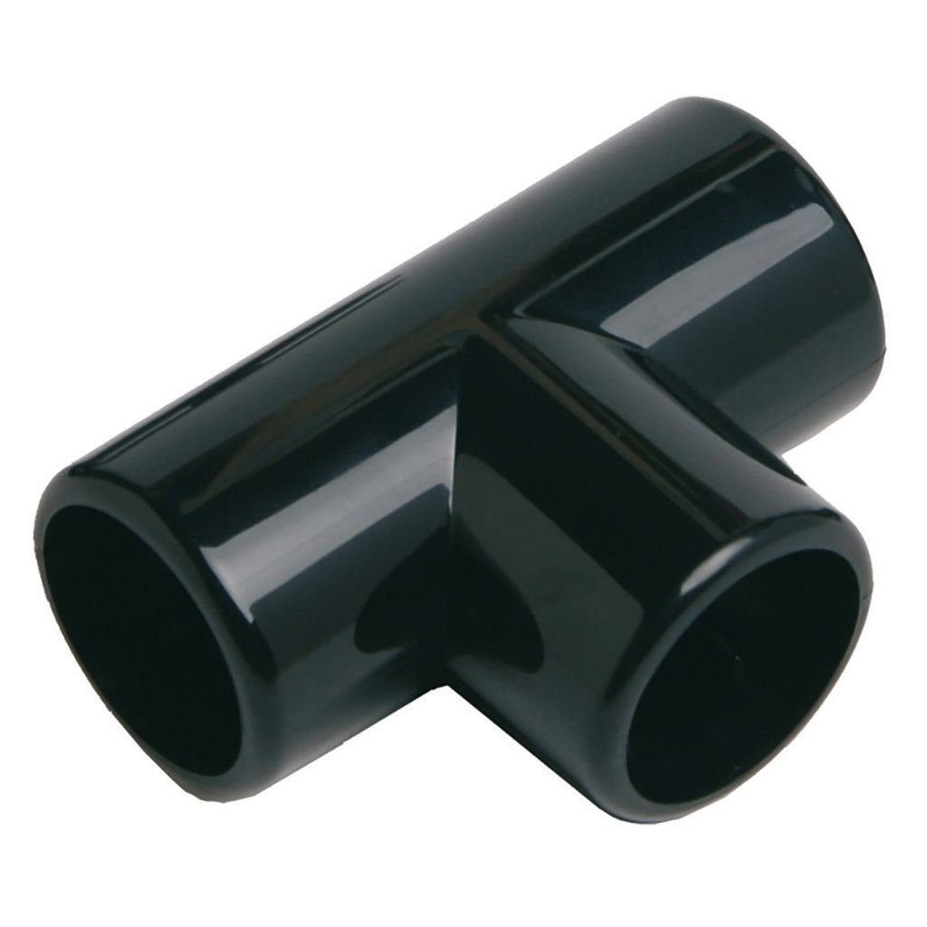 UNION TUBO T NYLON NEGRO