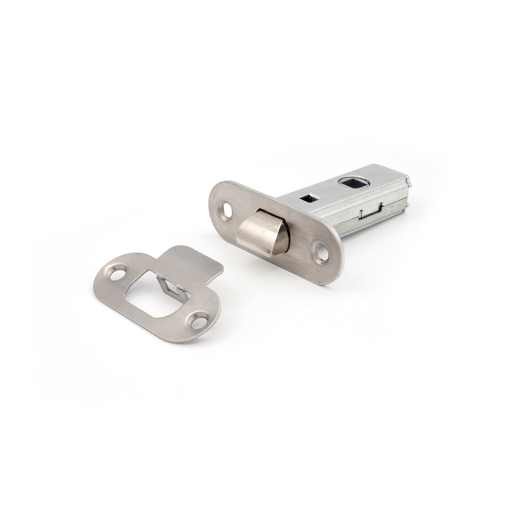 PICAPORTE TUBULAR 45MM, CANTO REDONDO, INOX