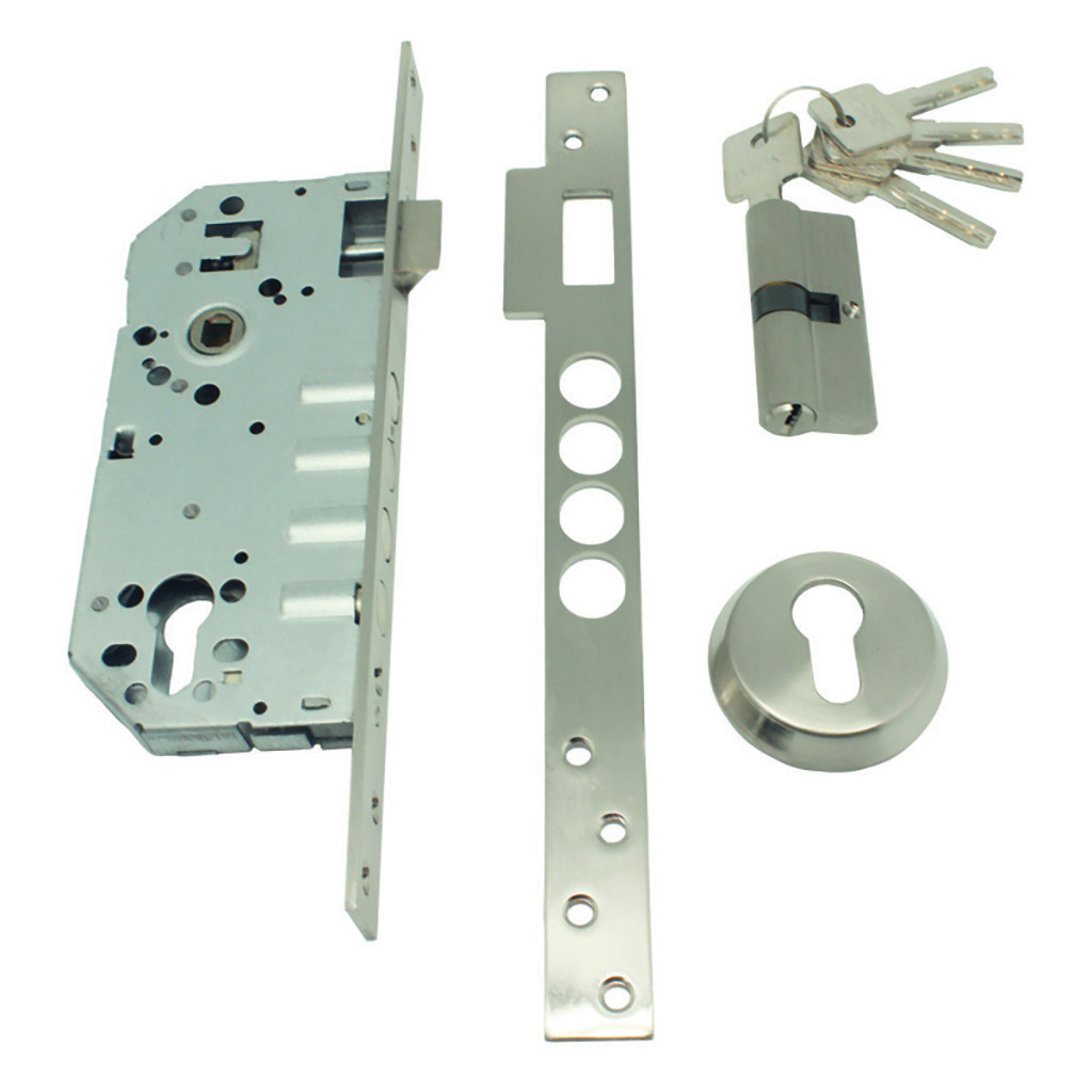 CERRADURA SEGURIDAD 1PUNTO C/CILINDRO 70mm CANTO C