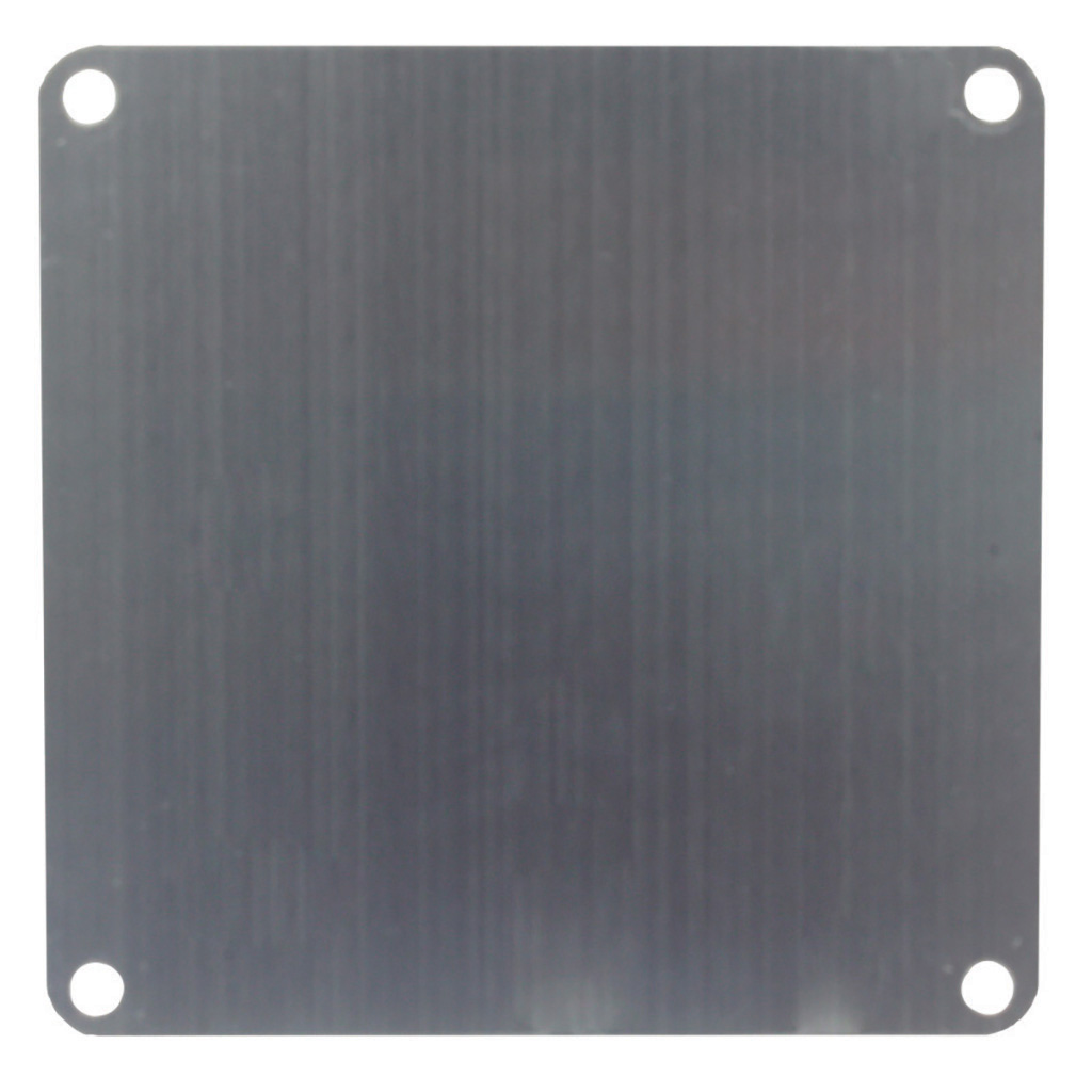 PLACA CUADRADA INOX 17*17