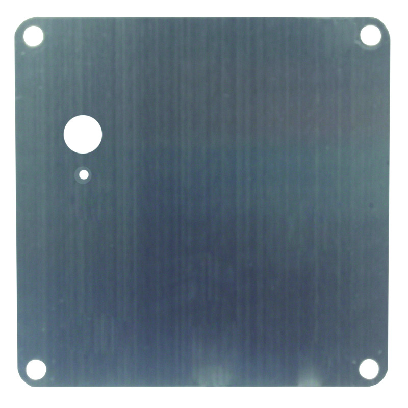 PLACA CUADRADA SIN MANILLA INOX 18*18