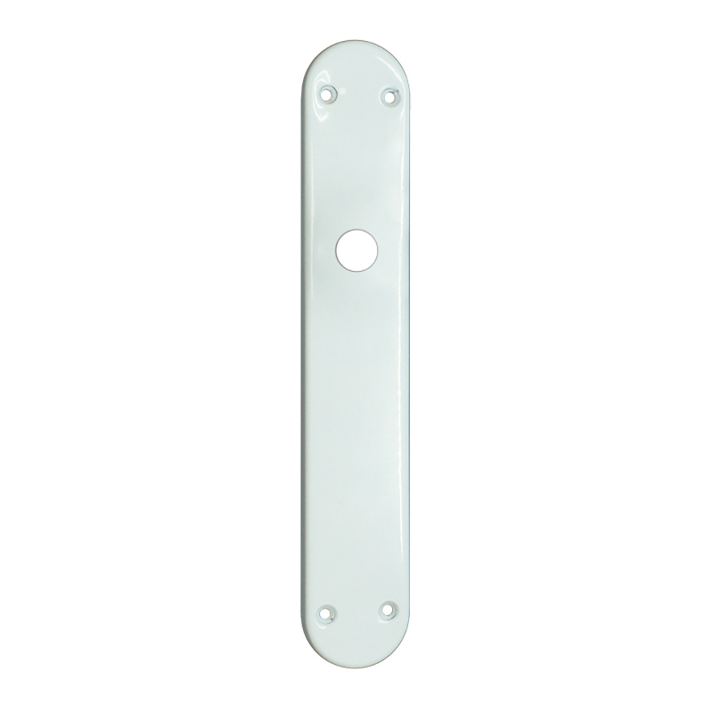 JGO. 2xPLACA LARGA OVALADA SIN BOCALLAVE BLANCO