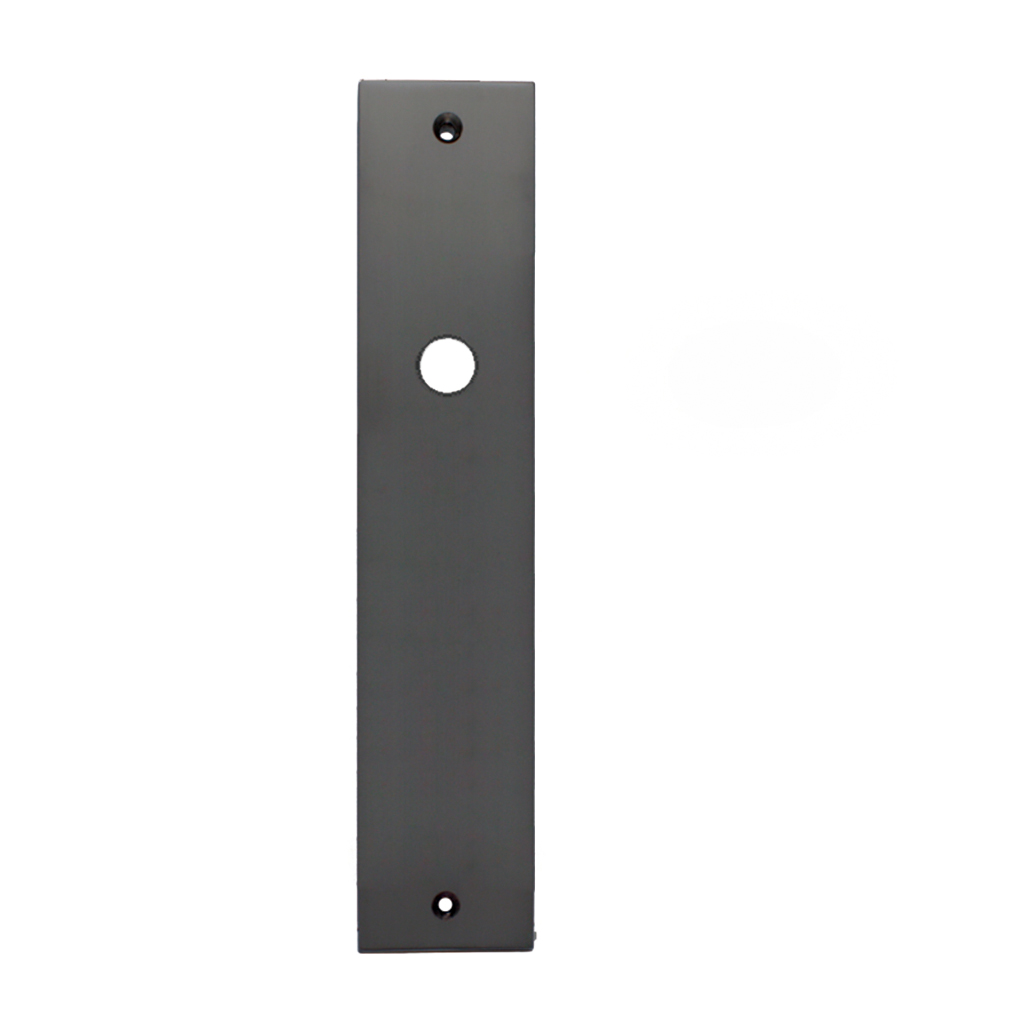 JUEGO 2xPLACAS LARGAS CANTO CUADRADO A05 NEGRO
