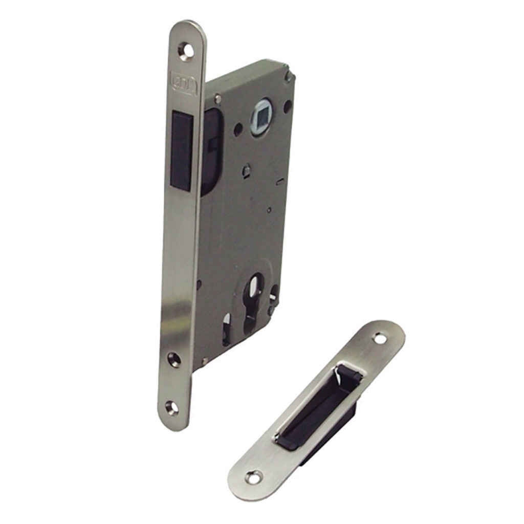 CERRADURA MAGNETICA C/LLAVE S/CILINDRO CANTO RED.N
