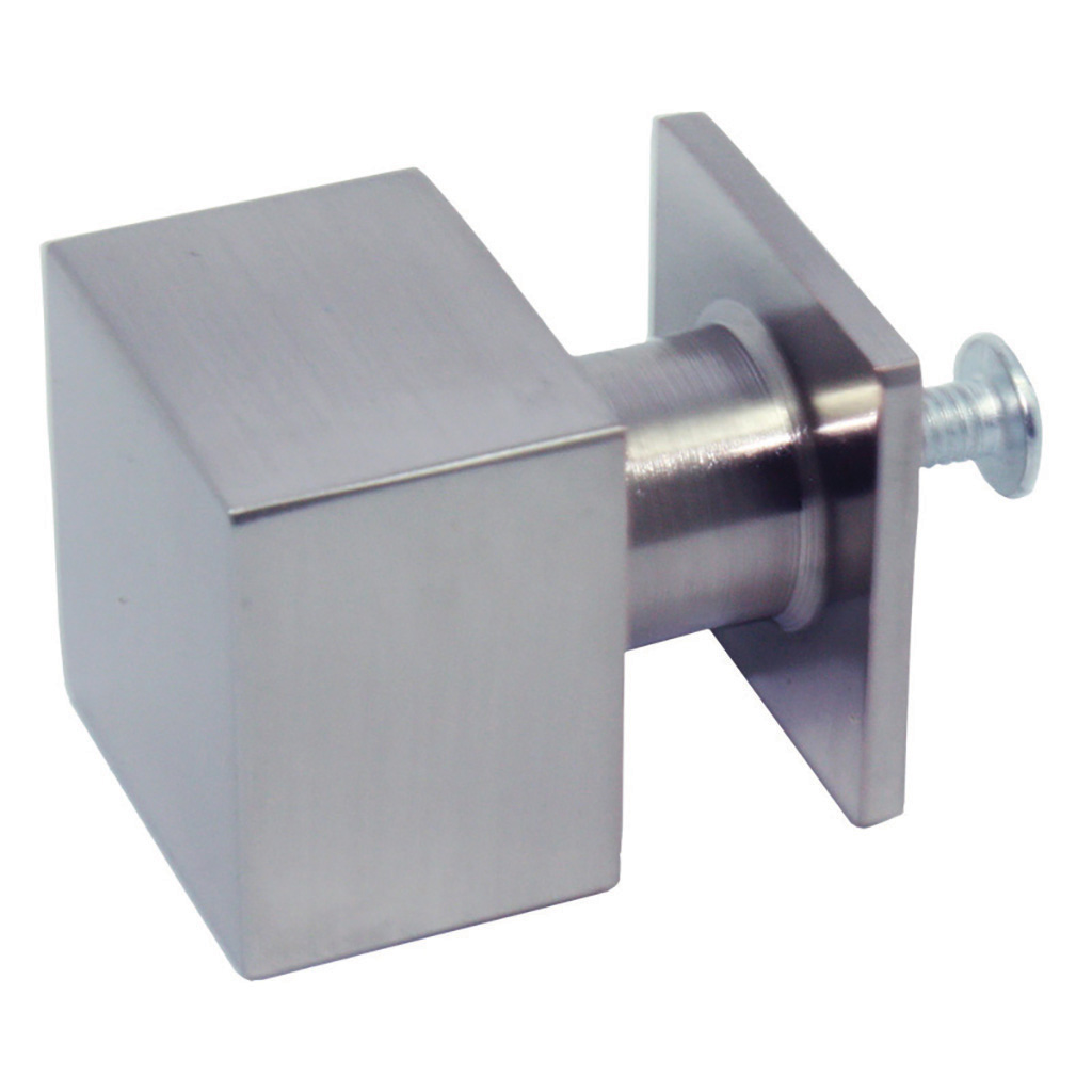 POMO CUADRADO ARMARIO 25*25*30 NIQUEL SATINADO