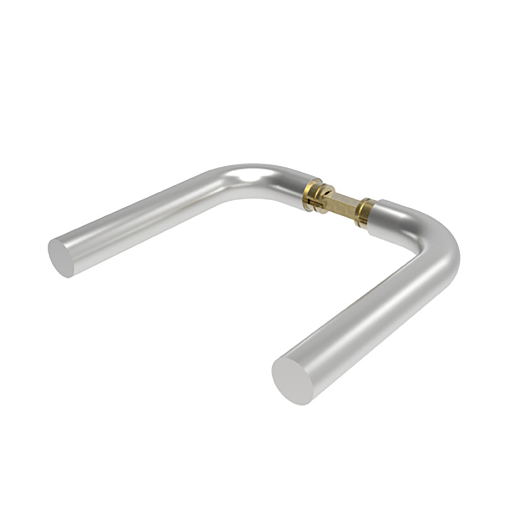 JGO MANETAS TUBULAR L INOX BRILLO S/ROSETA