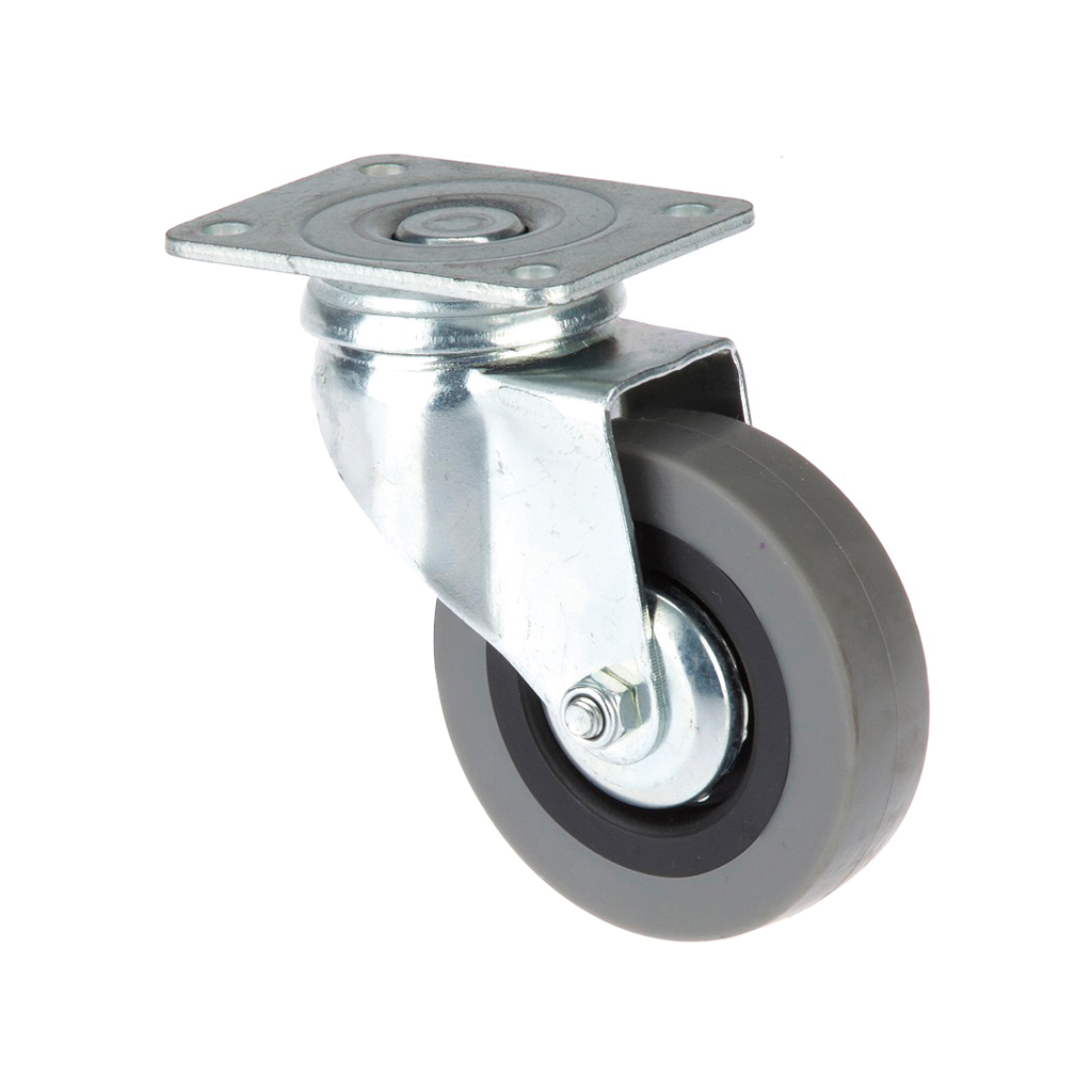 RUEDA GRIS 50MM CON PLETINA 42X42
