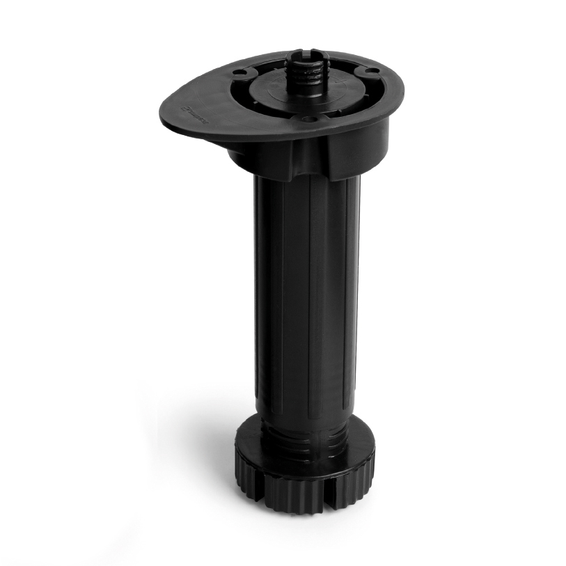 PATA ECO REGULABLE 13-19cm C/PIVOTE D13mm NEGRO