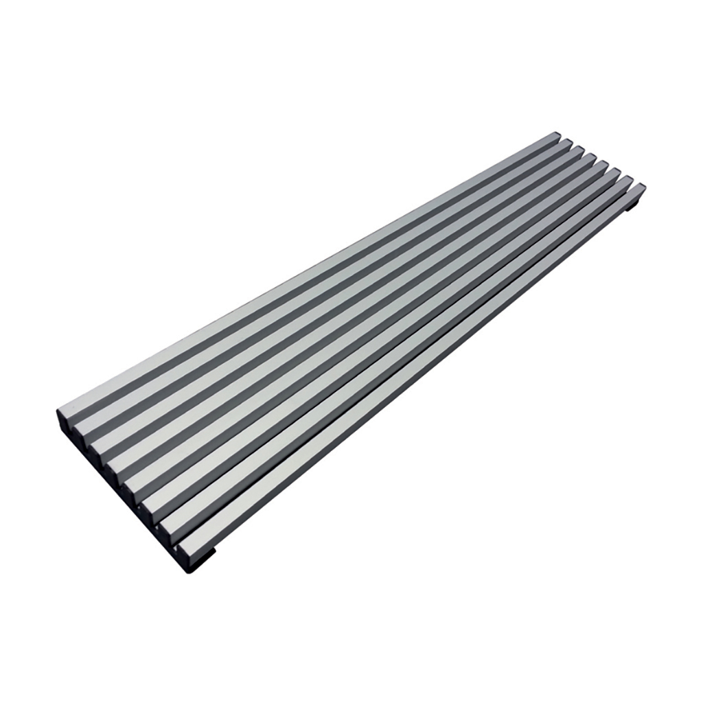 OVEN VENTILATION GRIDS 8 SLATS MATT SILVER 25X124X600