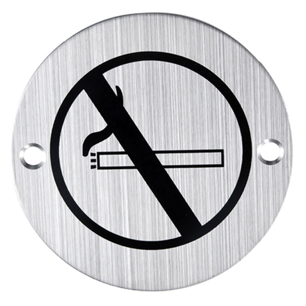 SIGN WC ROUND, NO SMOKING