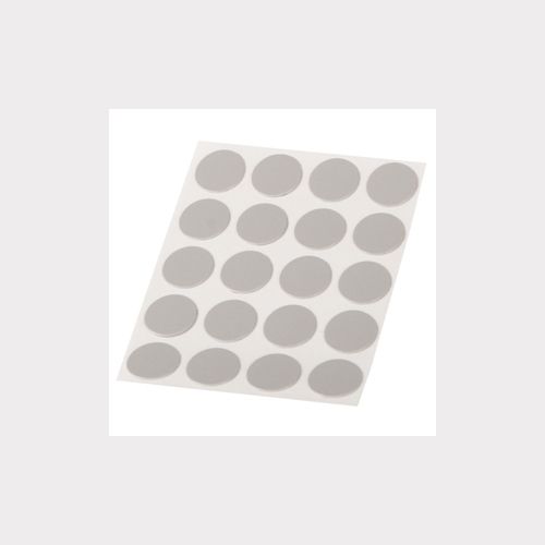 SELF-ADHESIVE SCREW HOLE STICKERS 13MM GREY, 20 PCS/SHEET