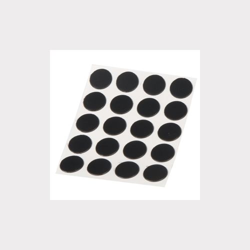 SELF-ADHESIVE SCREW HOLE STICKERS 13MM BLACK, 20 PCS/SHEET