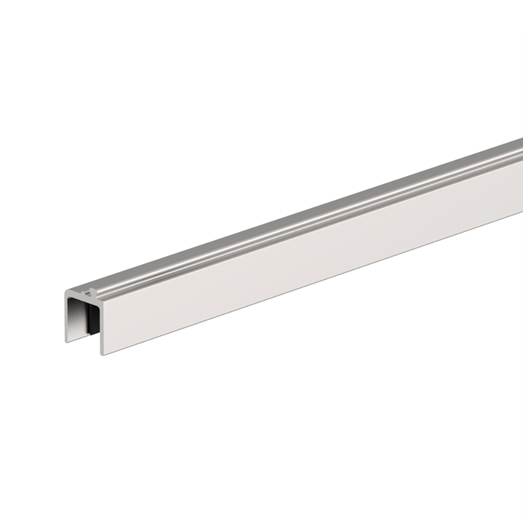 PERFIL ALUM. FIJO-LATERAL L6000MM, ANOD INOX CEP