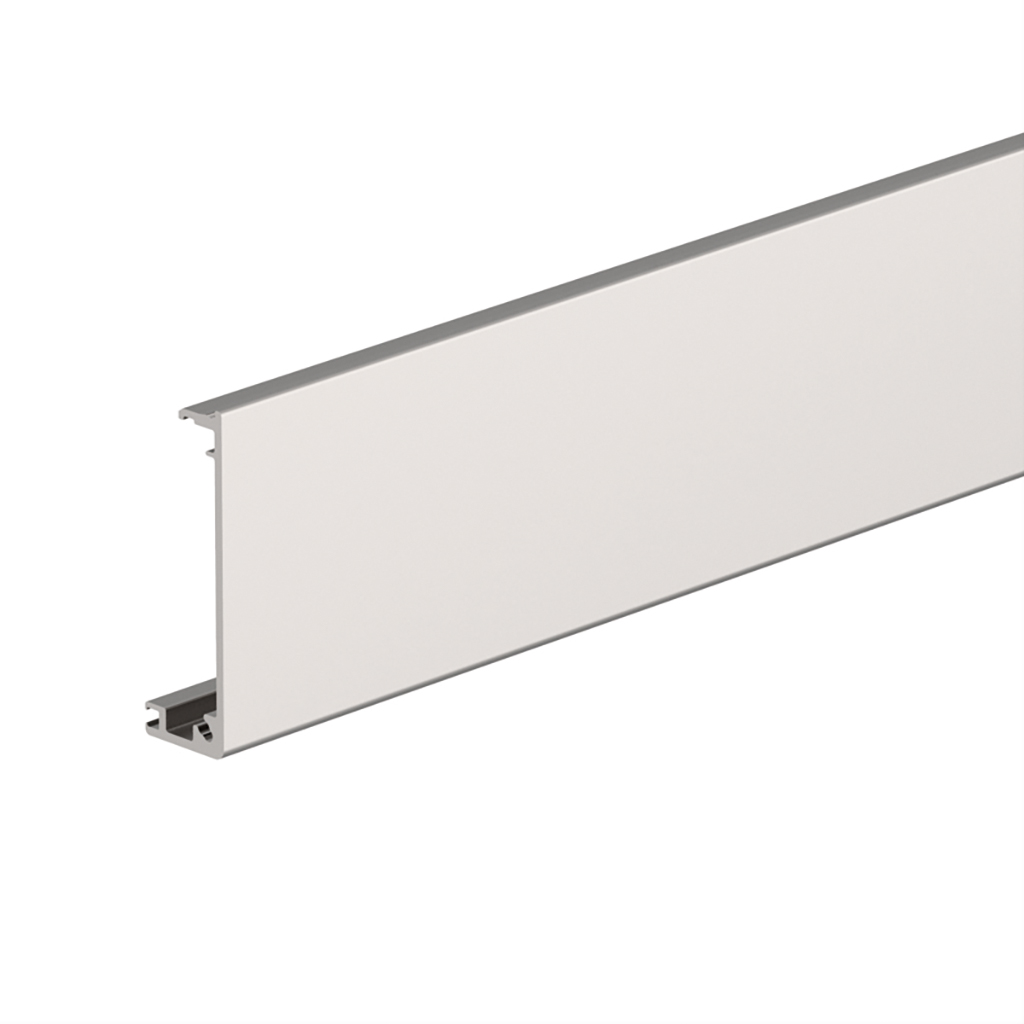 PERFIL ALUM. TAPA FRONTAL L2000MM, ANOD PLATA