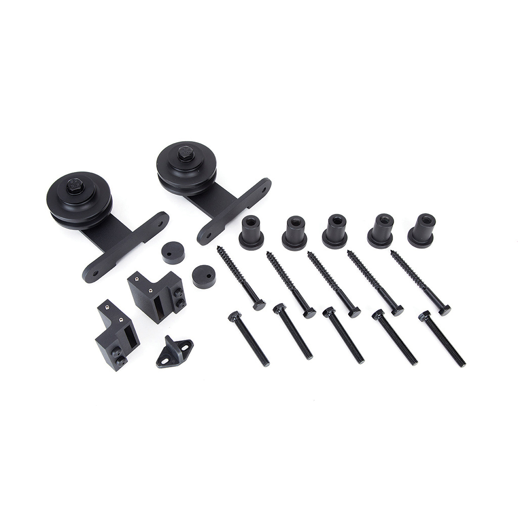 KIT PTA CORREDERA RUSTICA MOD C1, NEGRO