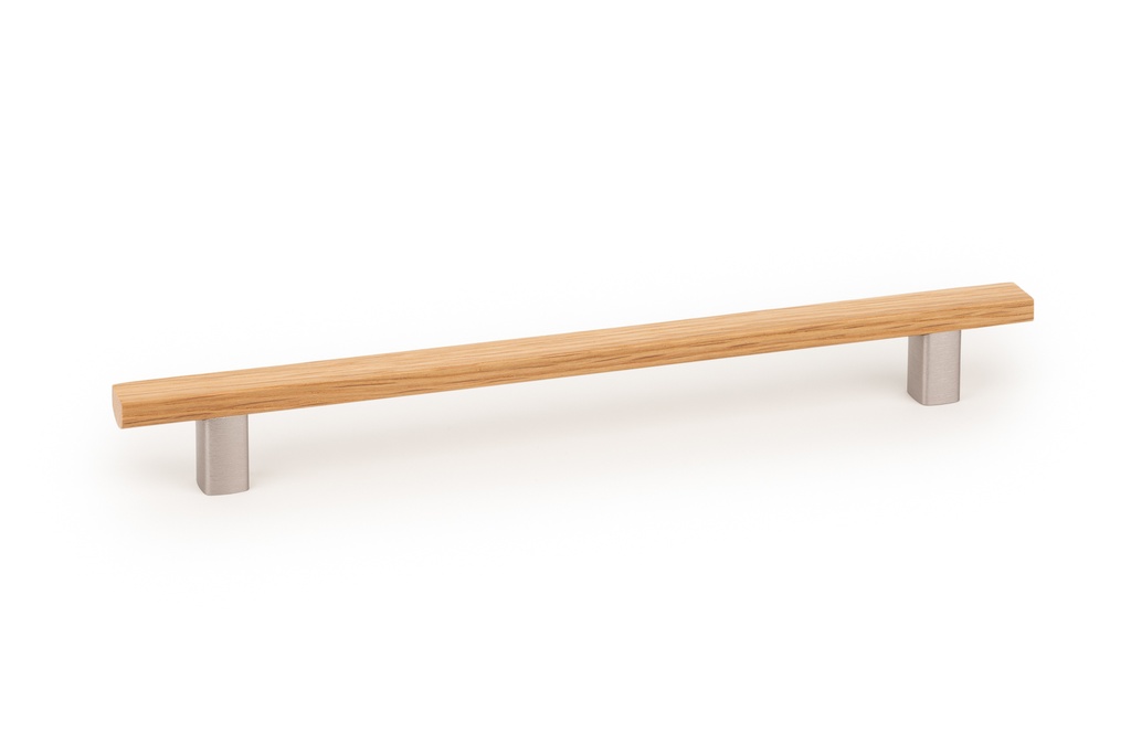 ARA W - Tirador roble+inox look CC224L284mm