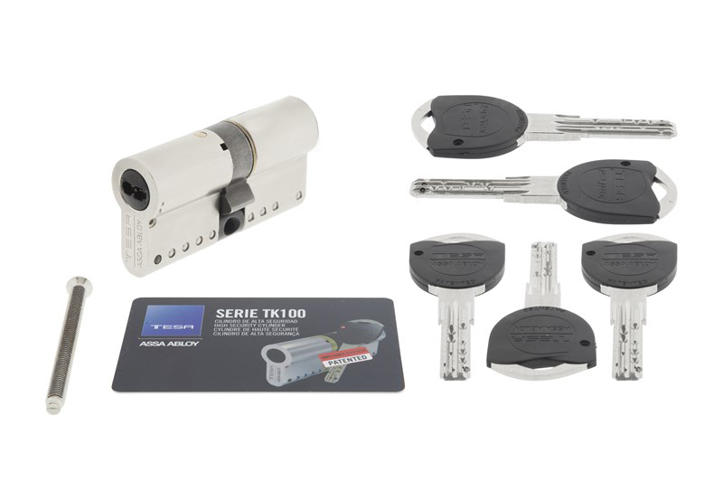 CILINDRO SEGURIDAD TESA 2030 MODULAR 115 NME TK100 5LL 30+85 NIQUEL