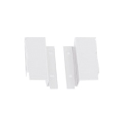 [58AYPAF100000] SET OF STEEL BACK FIXINGS H90 WHITE