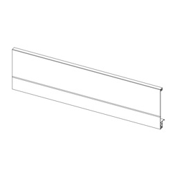 [58PY40F110820] ALUMINIUM FRONT PANEL 132X1082 WHITE