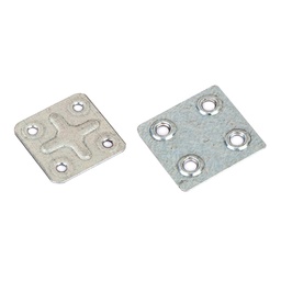 [72940C] FLAT STRAIGHT SQUARE BRACE BRACKET 40X40MM ZINC PLATED