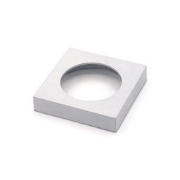 [A05-SA BL] SET SQUARE ROSETTE WITHOUT RING WHITE